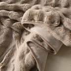 Plush Faux Rabbit Fur Sofa Throw