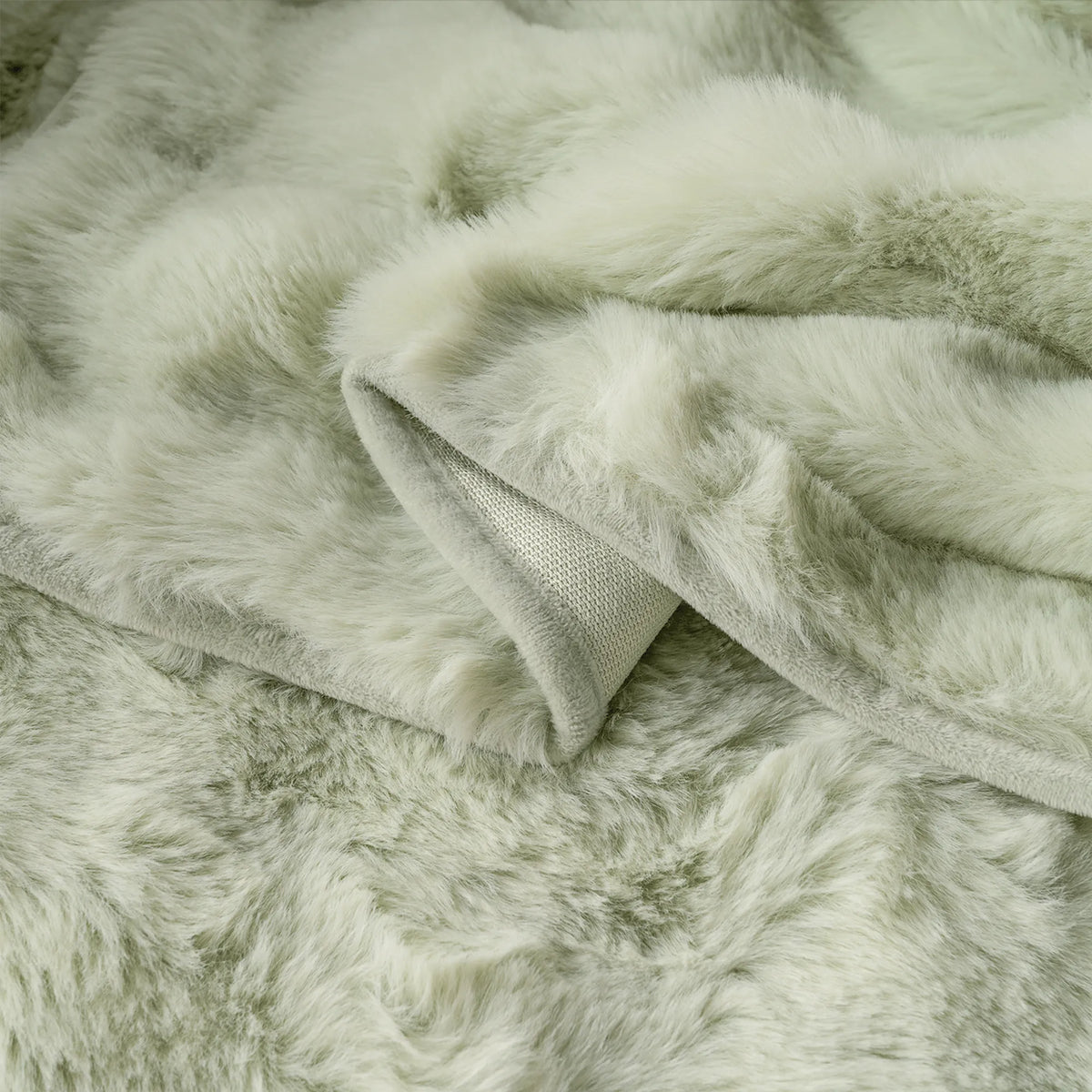 Plush Faux Rabbit Fur Sofa Throw