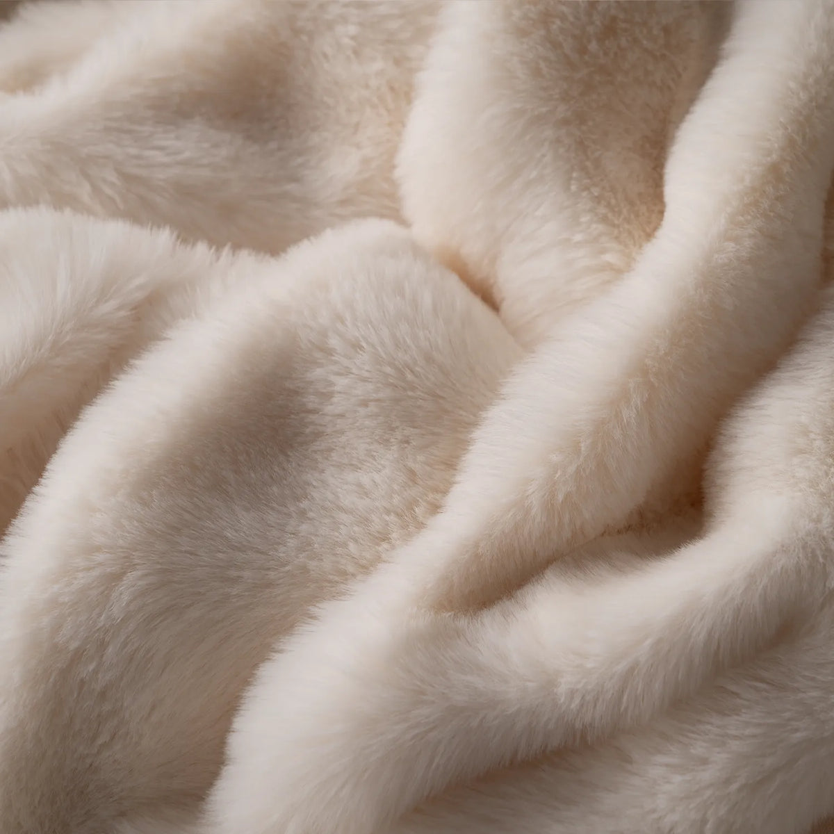 Plush Faux Rabbit Fur Sofa Throw