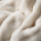 Plush Faux Rabbit Fur Sofa Throw