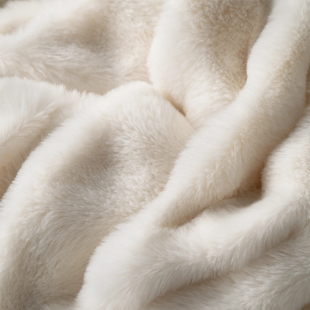 Plush Faux Rabbit Fur Sofa Throw