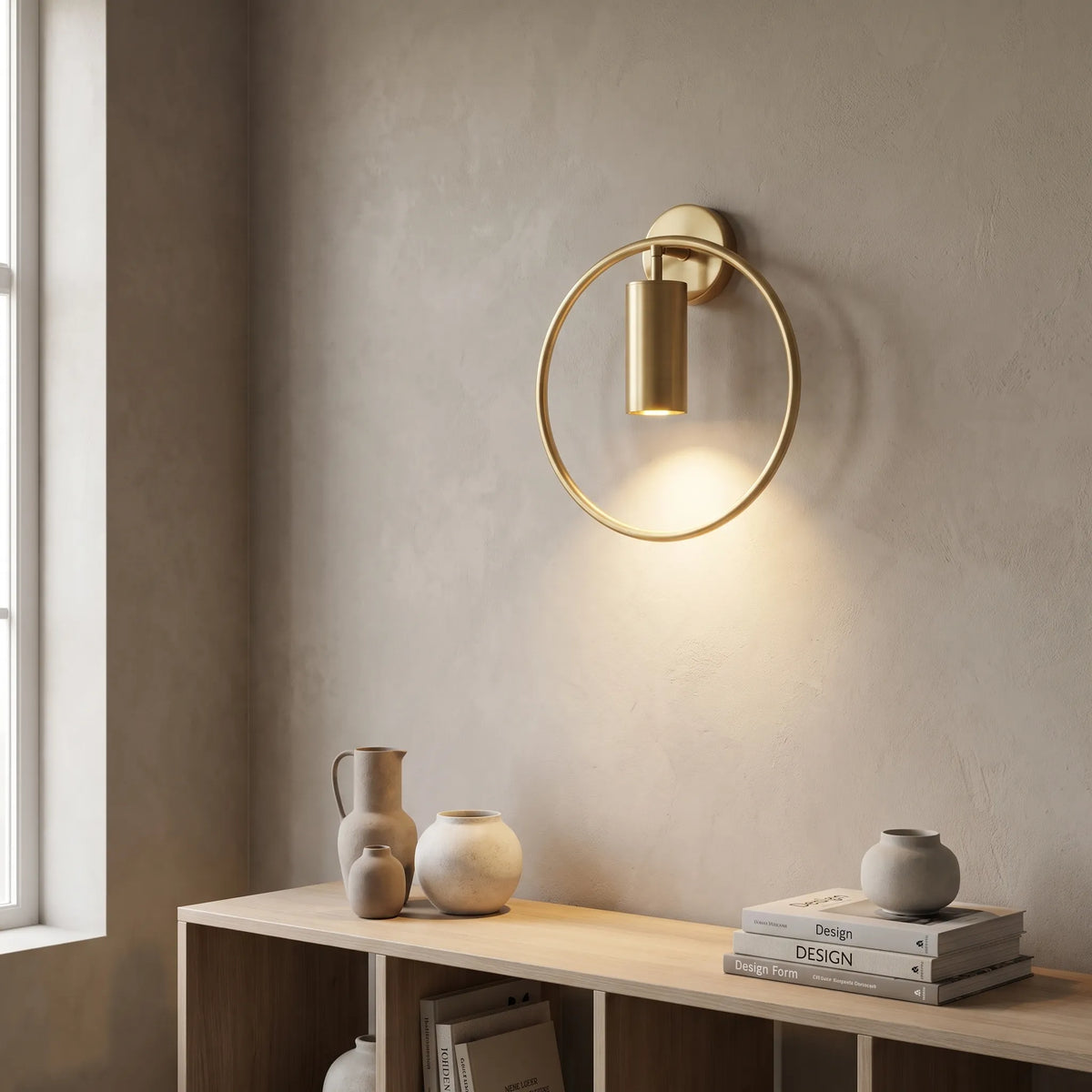 Post Modern Black Gold Wall Lamp