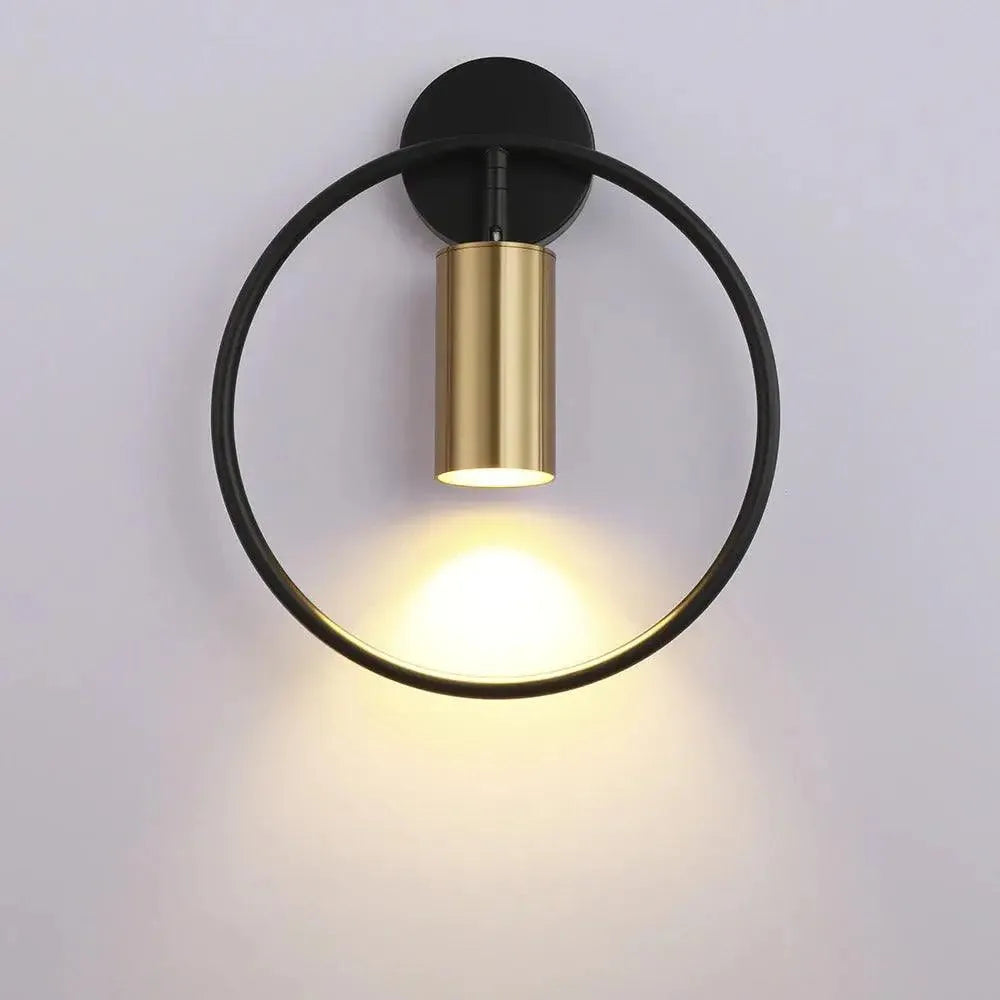 Post Modern Black Gold Wall Lamp