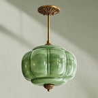 Pumpkin Glass Semi-Flush Pendant