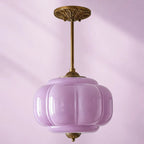 Pumpkin Glass Semi-Flush Pendant