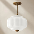Pumpkin Glass Semi-Flush Pendant