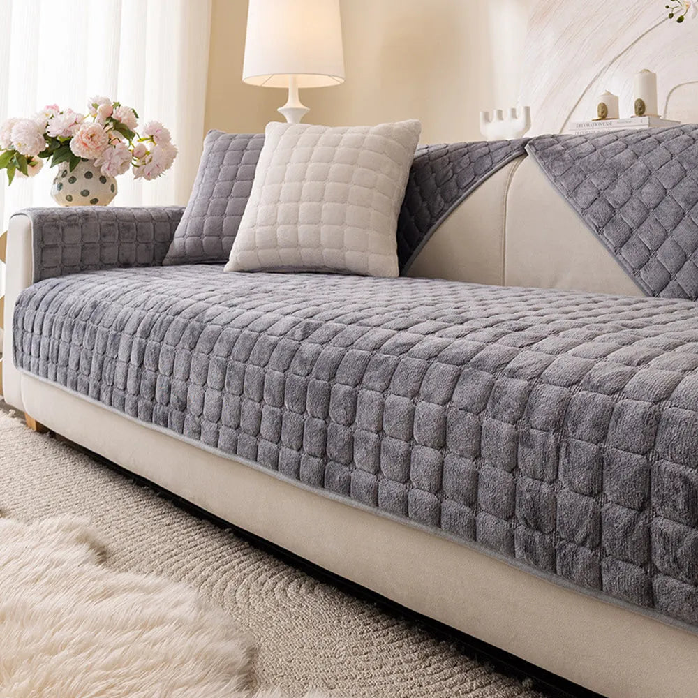 Quilted Flannel Non-Slip Seat Cover