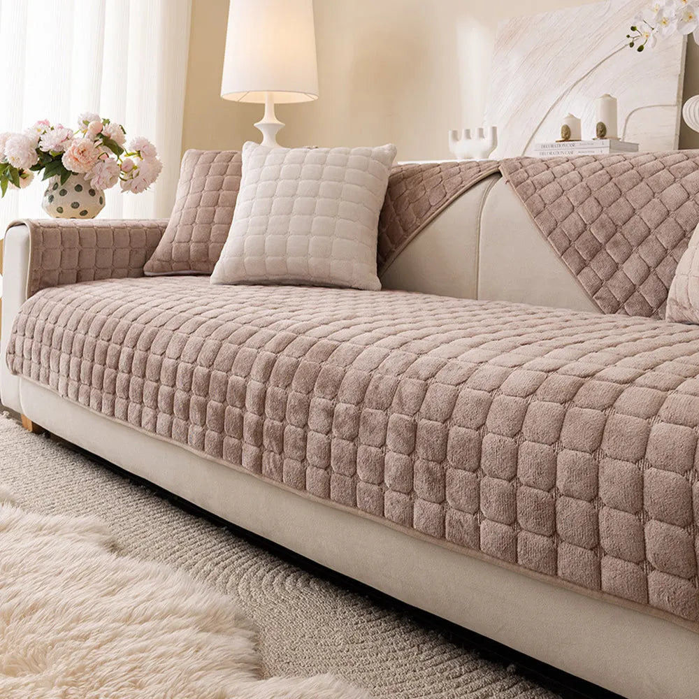 Quilted Flannel Non-Slip Seat Cover