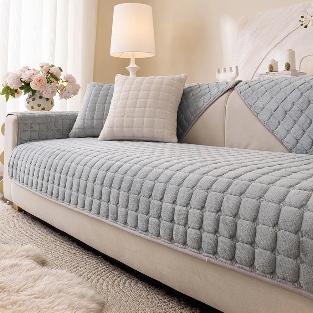Quilted Flannel Non-Slip Seat Cover
