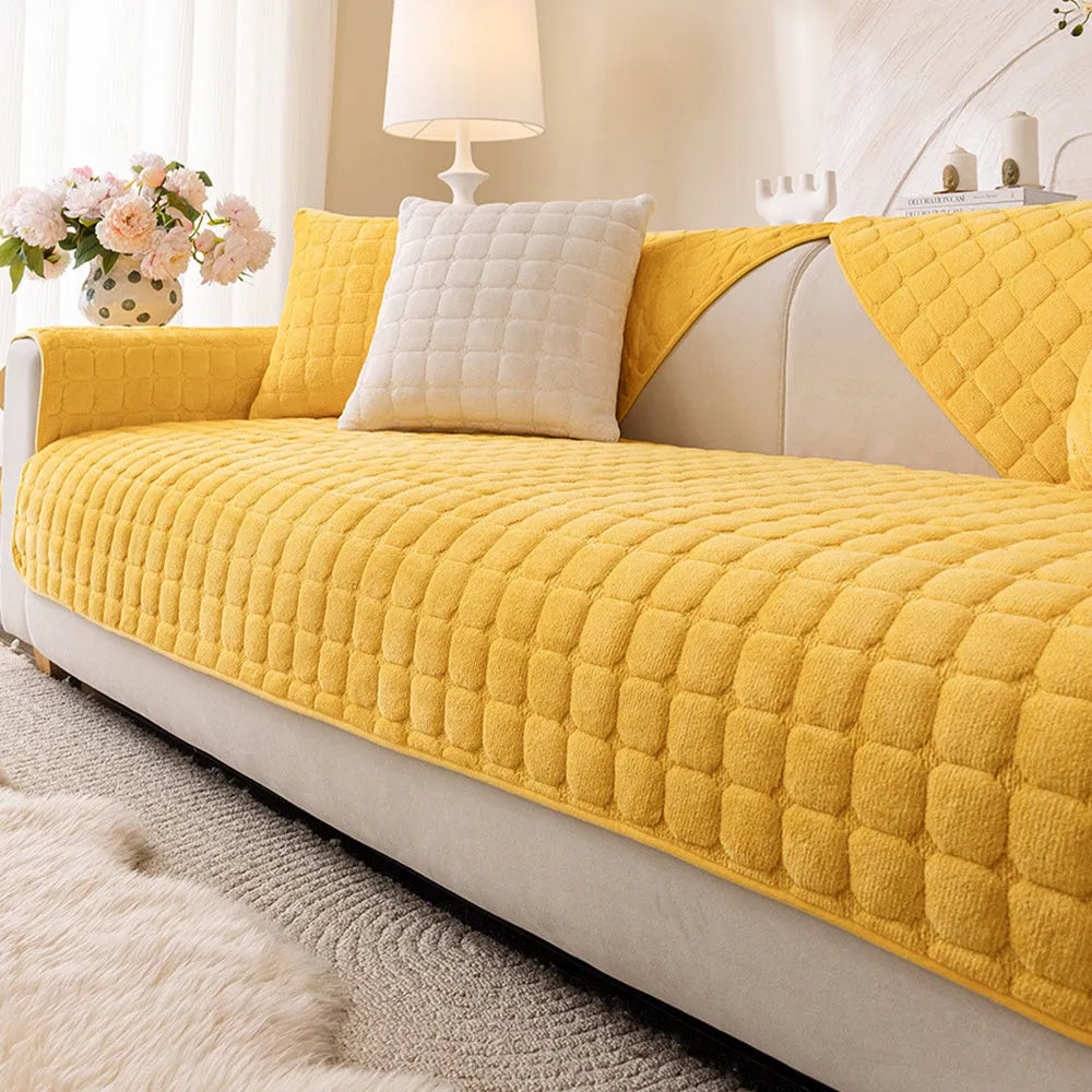 Quilted Flannel Non-Slip Seat Cover