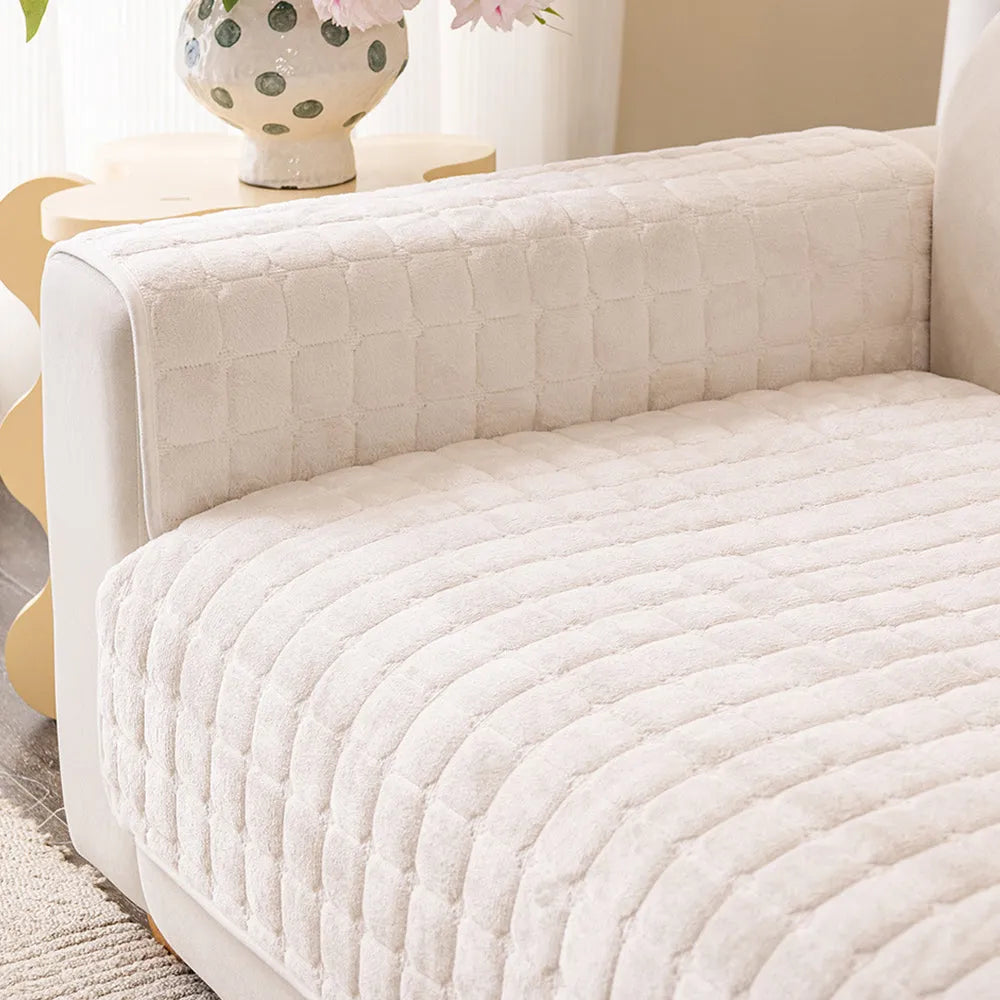 Quilted Flannel Non-Slip Seat Cover