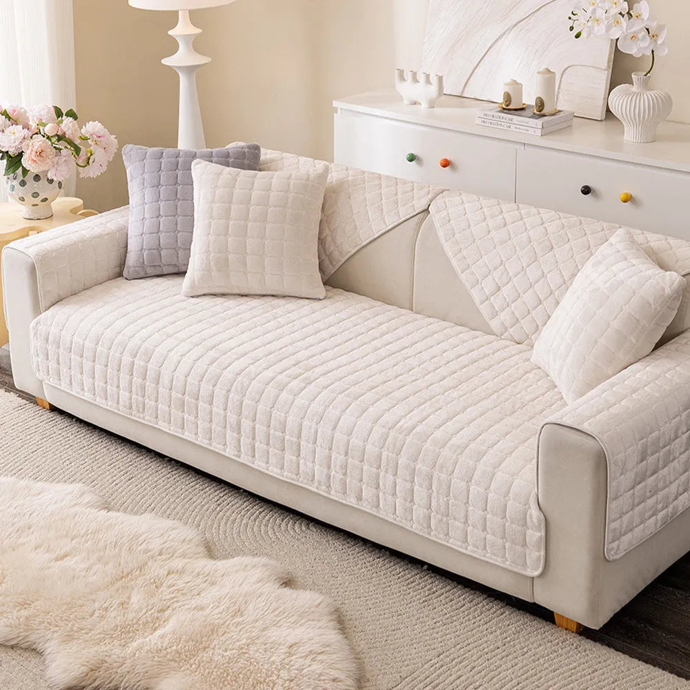Quilted Flannel Non-Slip Seat Cover