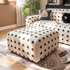 Raised Dot Plush Stretch Slipcover