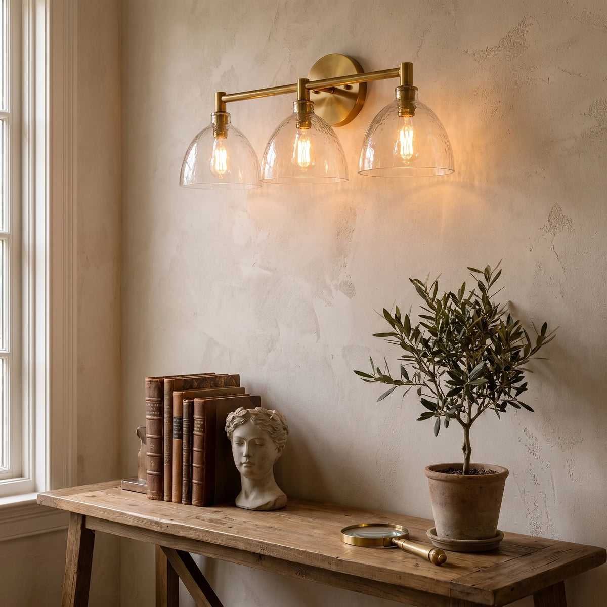 Recycled Glass Wall Light