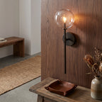 Retro Clear Globe Wall Lamp