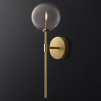 Retro Clear Globe Wall Lamp