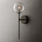 Retro Clear Globe Wall Lamp