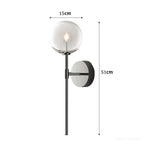 Retro Clear Globe Wall Lamp