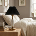 Retro Pleated Column Table Lamp