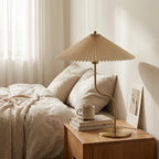 Retro Pleated Umbrella Table Lamp