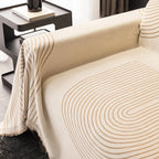 Reversible Arches Chenille Sofa Cover
