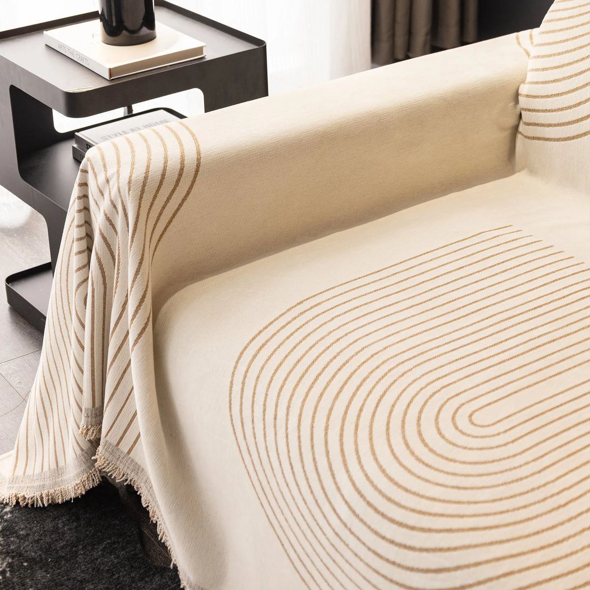 Reversible Arches Chenille Sofa Cover