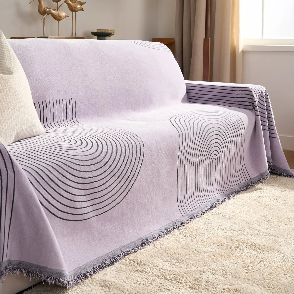 Reversible Arches Chenille Sofa Cover