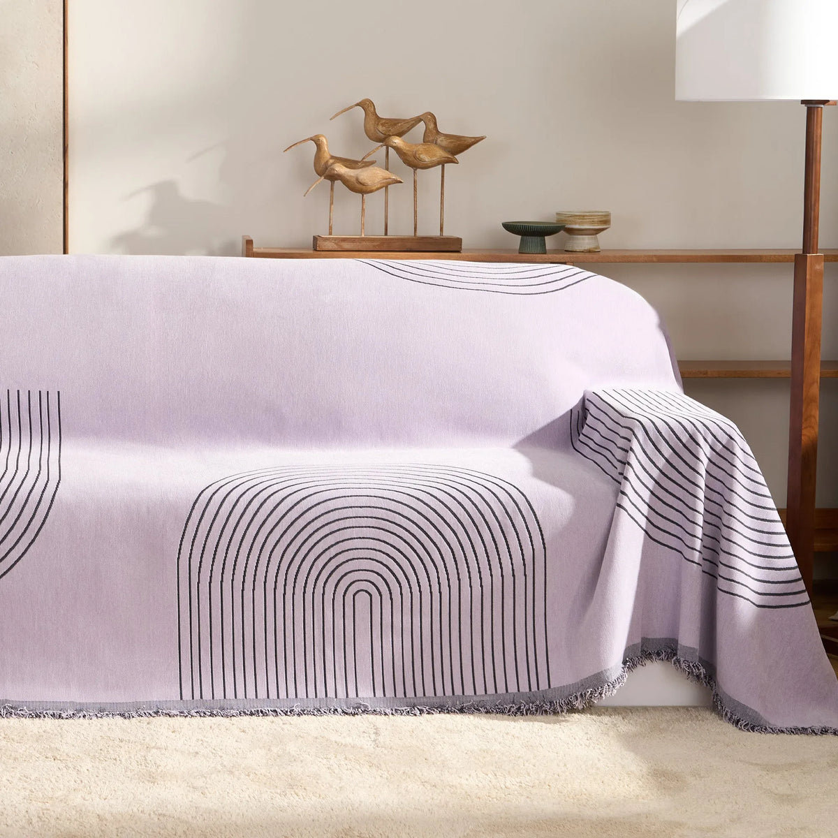 Reversible Arches Chenille Sofa Cover