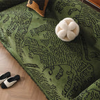 Reversible Nature Sketch Sofa Throw