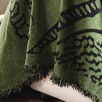 Reversible Nature Sketch Sofa Throw