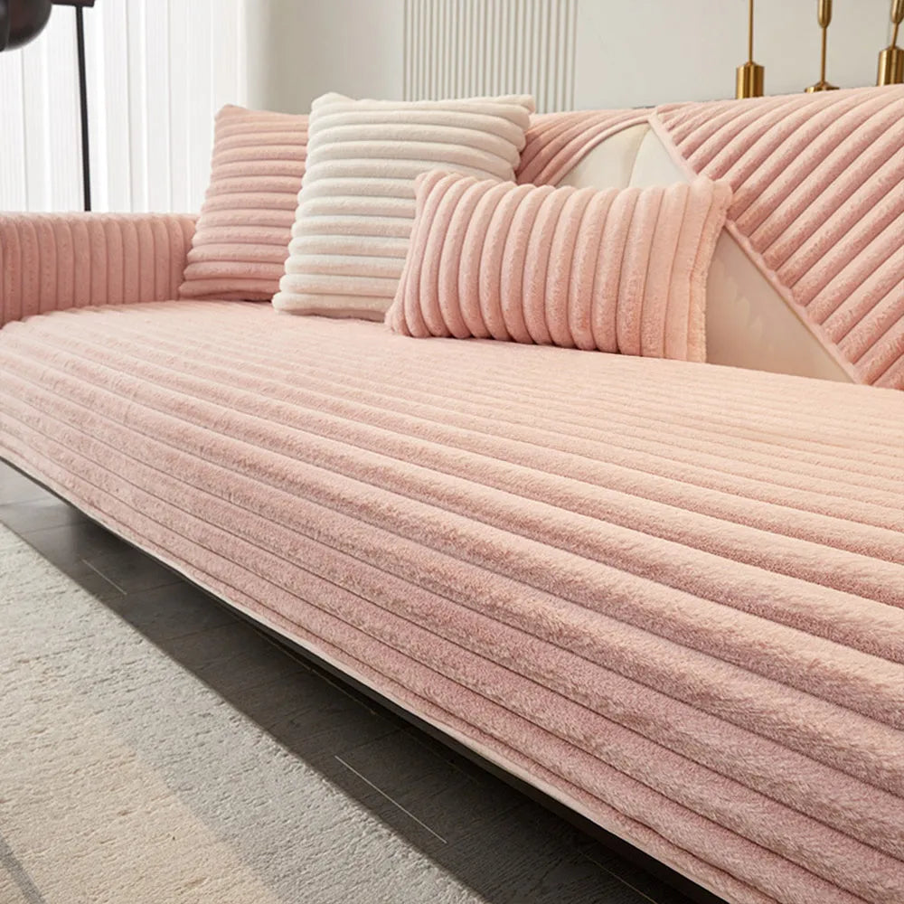 Ribbed Bunny Fleece Seat Cover