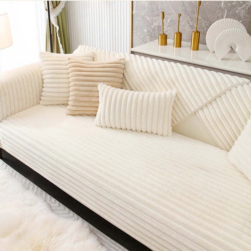 Ribbed Bunny Fleece Seat Cover