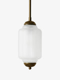 Ribbed Glass Lantern Pendant Light
