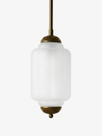 Ribbed Glass Lantern Pendant Light