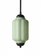 Ribbed Glass Lantern Pendant Light