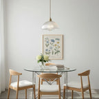 Ribbed Glass Pendant Lamp