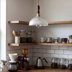 Ribbed Glass Pendant Lamp