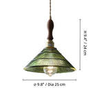 Ribbed Glass Pendant Lamp