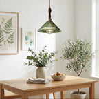 Ribbed Glass Pendant Lamp