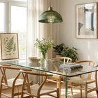 Ribbed Glass Pendant Lamp