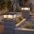 Ribbed Glass Square Pillar Light