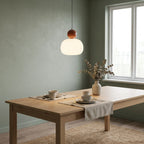 Ribbed Pumpkin Mini Pendant Lamp