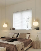 Ribbed Pumpkin Mini Pendant Lamp