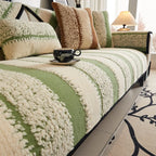 Ridge Stripe Plush Non-Slip Seat Cover