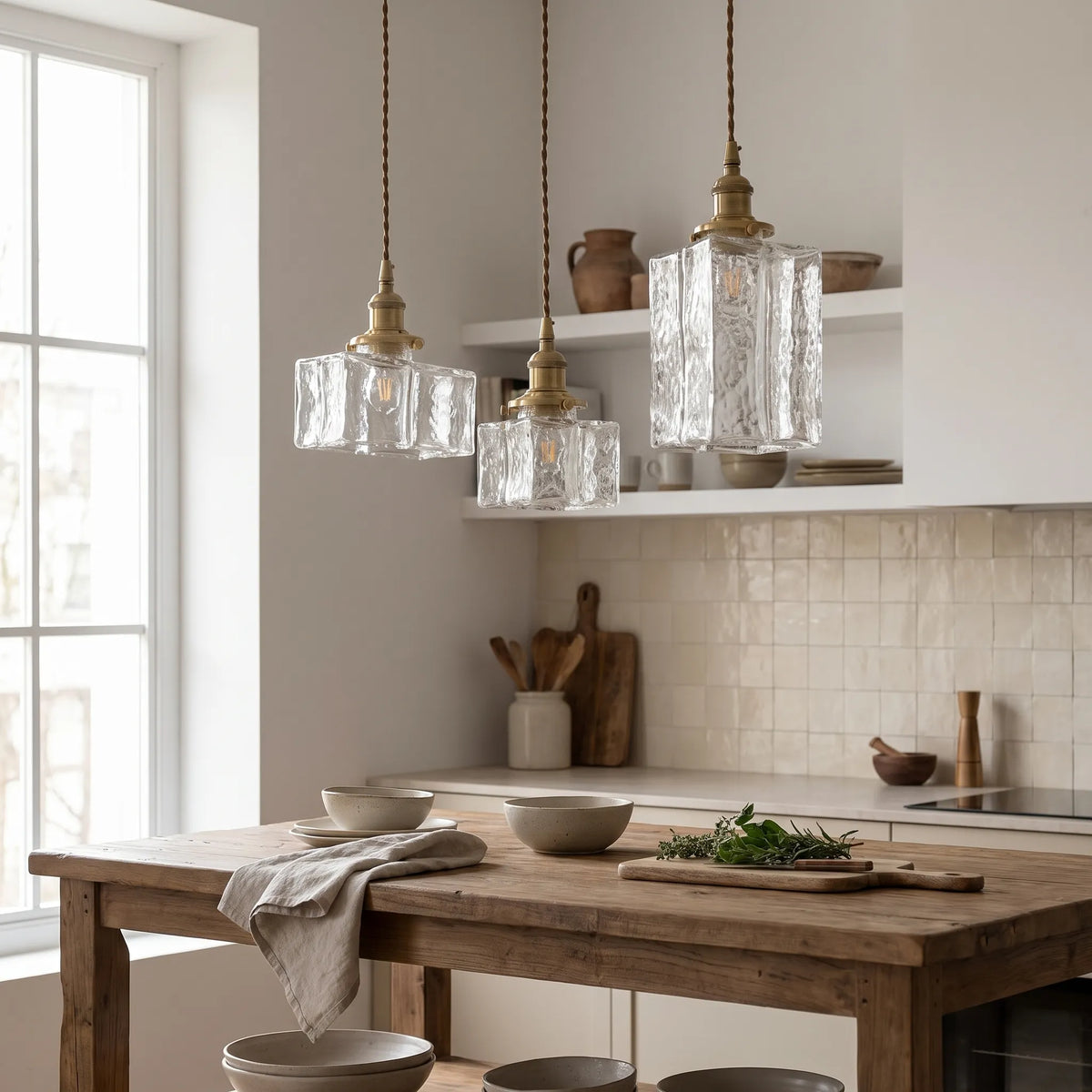 Ripple Glass Pendant Light