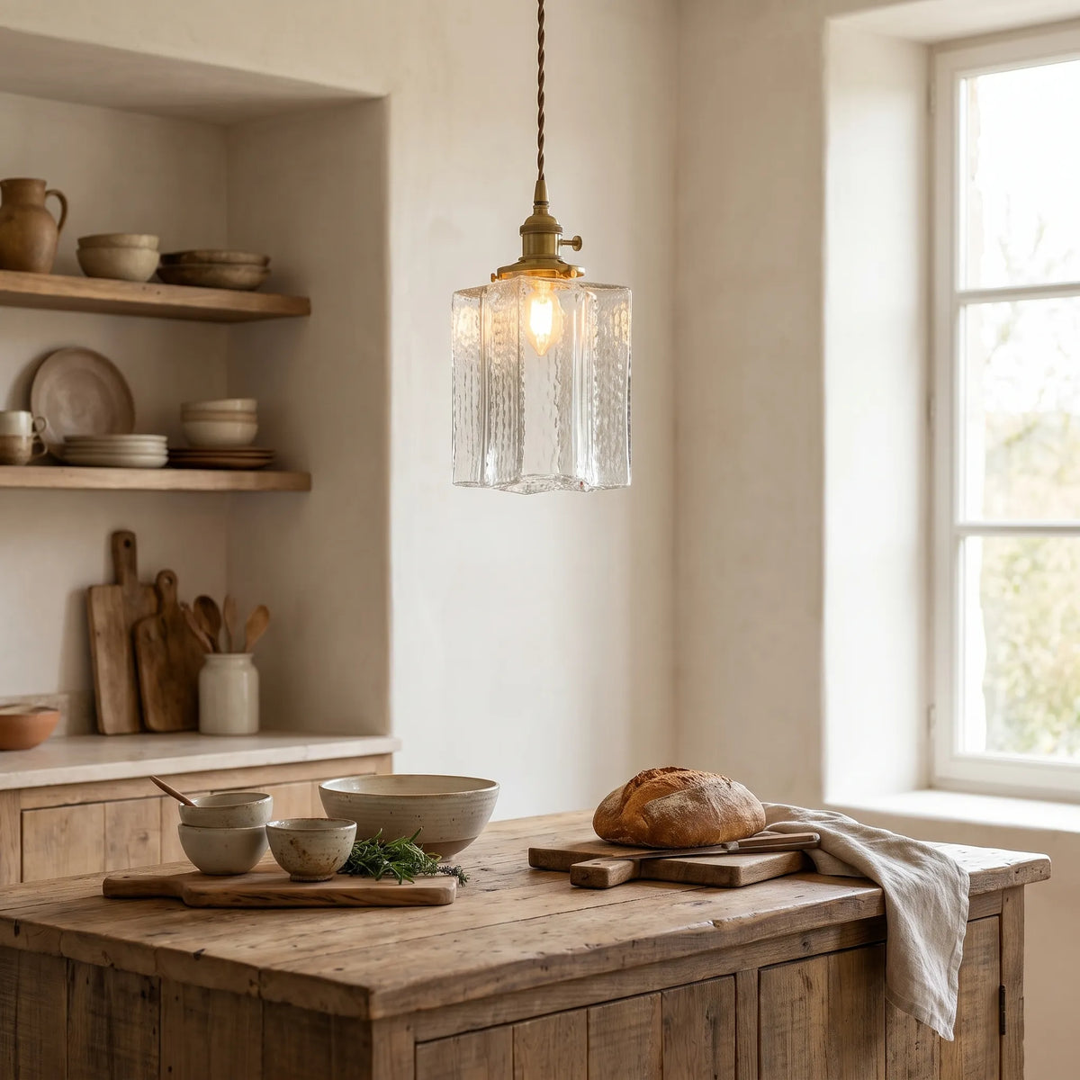 Ripple Glass Pendant Light