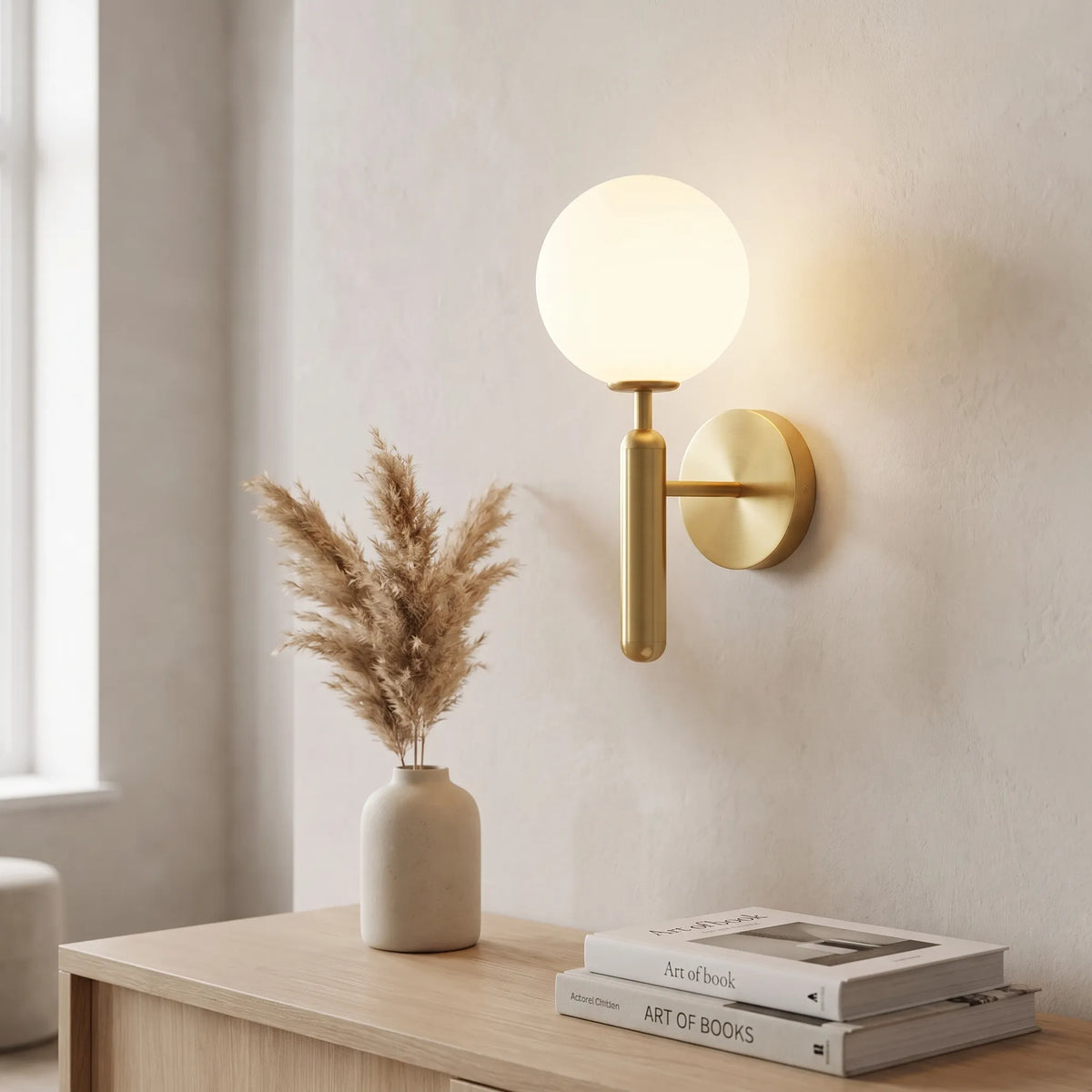Ripple or Milk Glass Wall Light