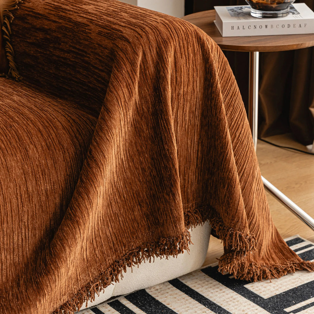 Ripple Texture Chenille Sofa Cover