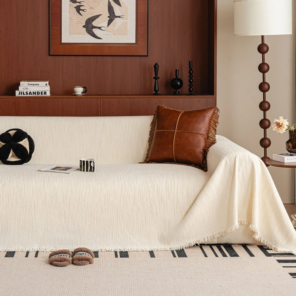 Ripple Texture Chenille Sofa Cover