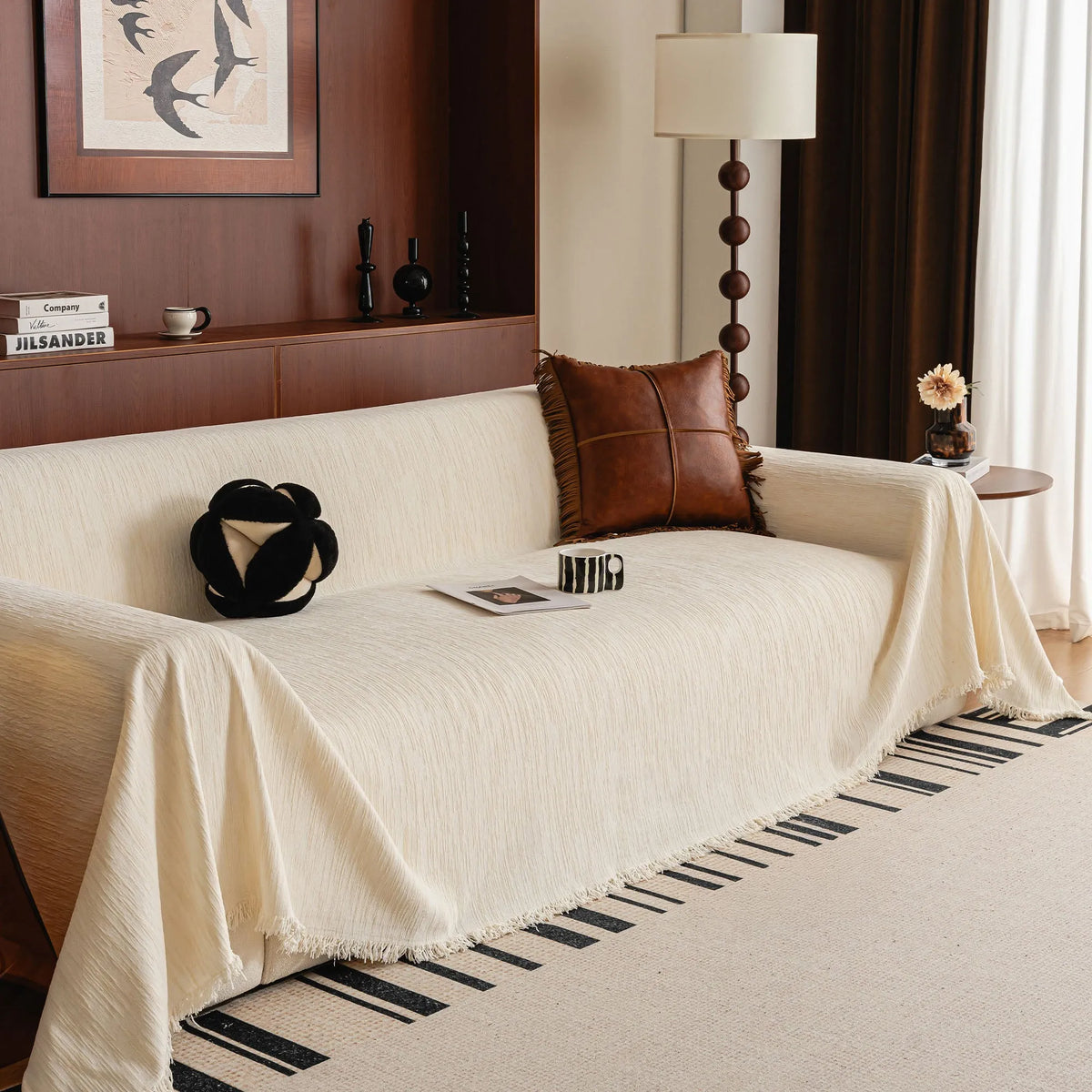 Ripple Texture Chenille Sofa Cover